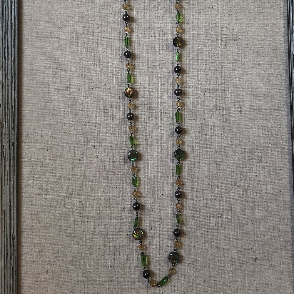 Lia Sohpia Longline Beaded Necklace